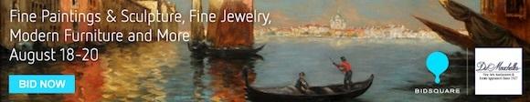 Fine Paintings and Sculpture, Fine Jewelry, Modern Furniture and more - August 18-20 - Du Mouchelles