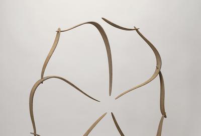 Circular Form in Ten Pieces, 2013, 36” x 35” x 2” Wenge, steel 