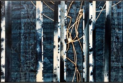 Michael Kessler, "Aspenfield (25), Acrylic on Canvas, 30 x 48 in