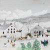 Grandma Moses (nee Anna Mary Robertson, American, 1860-1961), ‘Deep Snow,’ 1957, oil on Masonite, 22¾ x 30 5/8in (framed), artist-signed at lower left.  Titled and dated on original artist’s label on verso.  Direct line of provenance back to the artist.  Copyright Grandma Moses Properties Co., New York.  Estimate $60,000-$80,000