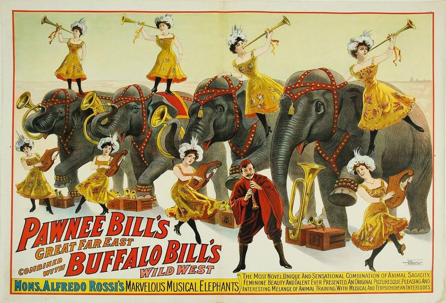 Buffalo Bill's wild west [and] Pawnee Bill'e far east poster - NYPL Digital  Collections