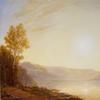 Sunrise over the Hudson River Early Autumn by Lauren Sansaricq (b.  1990).