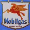 Acrylic paint on heavy weight paper attributed to Andy Warhol (Am., 1928-1987), a stylized rendering of the iconic Mobilgas logo (est.  $30,000-$50,000)