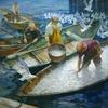 N.C.  Wyeth (1882-1945), Herring!, ca.  1935, oil on canvas, 48 1/8 x 52 1/8”.  Collection of Phyllis and Jamie Wyeth