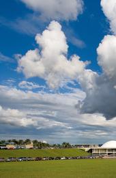 Lúcio Costa and Oscar Niemeyer.  Plaza of the three powers, Brasilia, Brazil, 1958-1960.  Photograph: Leonardo Finotti © Leonardo Finotti