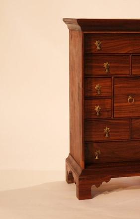 Title: Spice Cabinet Artist: Chris Anderson, CF '12 Materials: walnut, holly, black locust, red cedar 