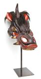 Parade horse mask in the shape of a dragon’s head, Edo period, 19th century.  Leather, lacquer, and horsehair.  Courtesy of Private Collection.  Photography by Forrest Cavale and ZacForrest Cavale and Zach Niles of ThirdElementStudios.com.  