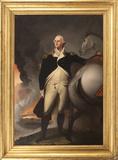 Jane Stuart (attr.) portrait of George Washington after her father Gilbert Stuart's 1806 masterpiece.