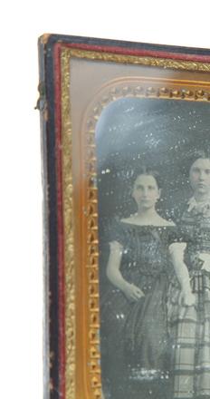 Two half-plate Daguerreotype of US Representative Peter Wilson Strader and his family by James Presley Ball, Cincinnati, Ohio, ca.  1855, each brass mat with Ball’s stamp, and accompanied by 19th-century handwritten identifications.  (Estimate: $2000-4,000.)