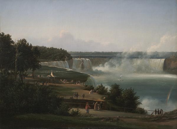 Ferdinand Richardt Niagara.  c.  1855.  Oil on canvas.  25 x 33 in.  August Heckscher Collection 1959.12