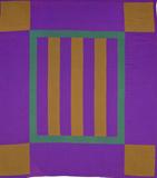 Bars, c.  1920.  Lancaster Co., Pennsylvania.  Wool, cotton, 84 x 76.  IFAF Collection