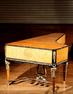 Austrian Ormolu-Mounted Parcel Ebonized and Gilt Gesso Elmwood Piano Forte (estimate: $10,000-$15,000)