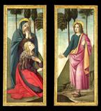 This stunning pair of paintings by Bartolomeo di Giovanni was most likely made to adorn an altar