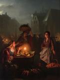 "An Evening Market" is one of Petrus van Schendel's masterpieces.