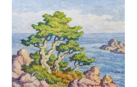 Birger Sandzen, Pacific Coastline, 1950, 22 1/2 x 28 inches, to be sold May 25 at Leslie Hindman Auctioneers 