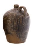 Lot 500, an important Southern Edgefield District stoneware pictorial jug attributed to Stoney Bluff, possibly Dave, estimated at $40,000-$70,000.