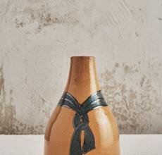 Rene Herbst, Tassel Vase, 1923, Glazed stoneware, 8 3/4 in.  high