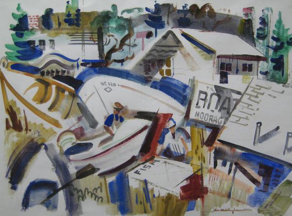 "Boat Works" - John Waddingham -w/c