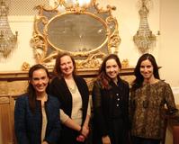 Arts' Night Out Co-chairs: Abigail Starliper, Maggie Moore, Emily Collins, and Lydia Melamed Johnson