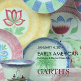 Catalog cover from Garth's January 4th auction of Early American Furniture & Decorative Arts 