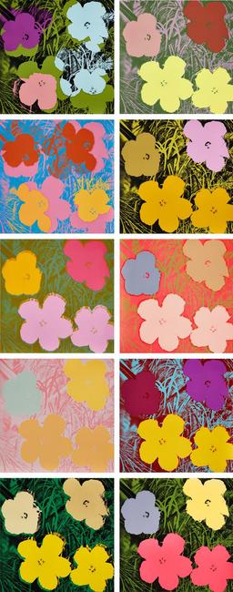 Andy Warhol | Flowers (set of 10), 1970 | Estimate: $1,000,000 - $1,500,000 