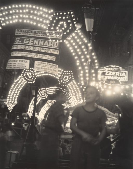 Sid Grossman (American, 1913–1955) Mulberry Street, 1948.  Gelatin silver print.  The Metropolitan Museum of Art, Purchase, The Horace W.  Goldsmith Foundation Gift, through Joyce and Robert Menschel, 1990 (1990.1139.2) © Estate of Sid Grossman / Courtesy Howard Greenberg Gallery, NYC.