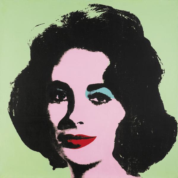 Andy Warhol.  Liz #3 [Early Colored Liz] , 1963.  The Stefan T.  Edlis Collection, Partial and Promised Gift to the Art Institute of Chicago.  