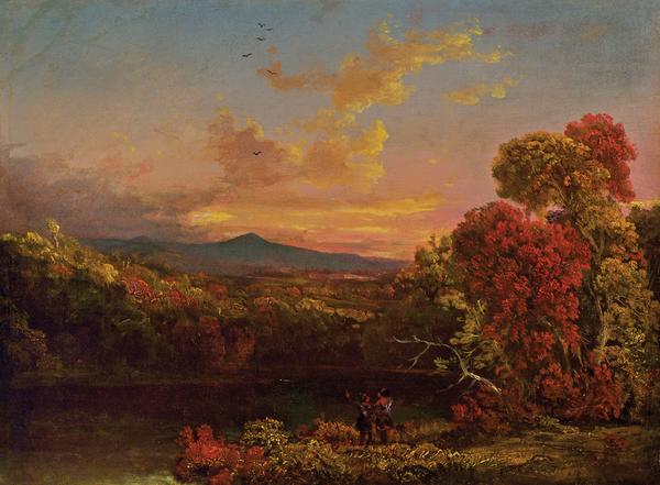 Luminist landscape with Indians by Hudson River School father Thomas Cole (est.  $150,000-$250,000).