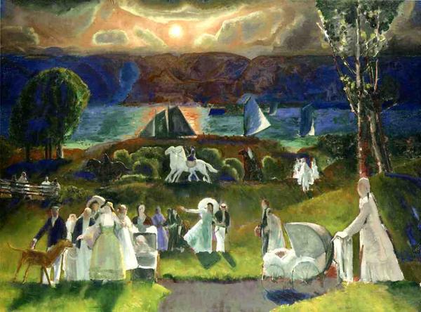 George Bellows (1882–1925), Summer Fantasy, 1924, oil on canvas, 36 × 48 in.