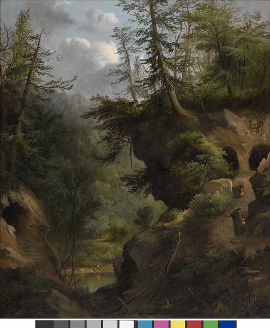 Robert Seldon Duncanson (1821–1872) The Caves, 1869.  Oil on canvas.  Amon Carter Museum of American Art, Fort Worth