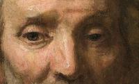 Detail of "Portrait of Dirck van Os" by Rembrandt.  The newly authenticated portrait will be unveiled at the Joslyn Art Museum in May 2014.