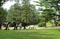 At over 150 feet long, DeWitt Godfrey’s Lincoln is one of the largest works ever shown in the Sculpture Park.