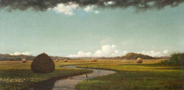 Martin Johnson Heade, Storm Cloud Over the Marshes, ca.  1871–75.