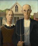 Grant Wood, "American Gothic," 1930.