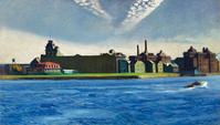 Edward Hopper's 1928 oil painting "Blackwell's Island."