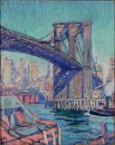 Felicie Waldo Howell (1897-1968), Brooklyn Bridge, ca.  1930, Oil on canvas, 20 x 16 inches, Signed lower left | Exhibitor: MME Fine Art