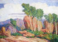 Birger Sandzen, “Summertime in the Mountains” (1923) .