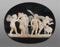 Cameo with the Wedding of Cupid and Psyche, mid-to late 1st century B.C