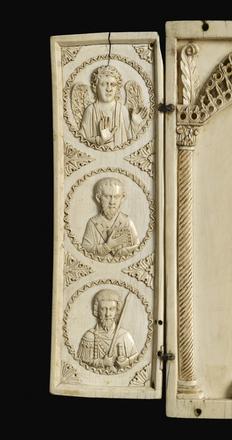 Mother of God with Saints, also known as The Werhner Triptych, 900s, Byzantine, Ivory, British Museum, 1978,0502.10 