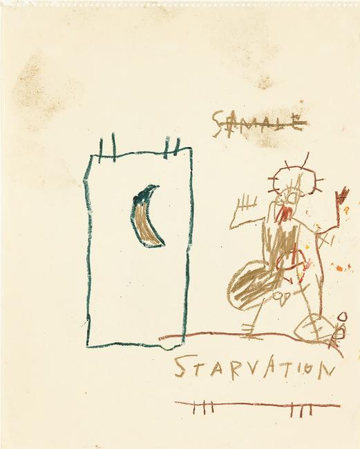 Jean-Michel Basquiat Untitled (Starvation), 1981 Estimate: $250,000 - 350,000