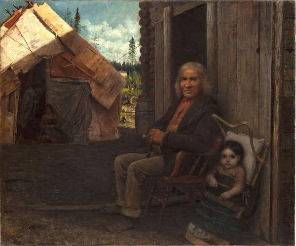 Eastman Johnson, Indian Family.  Circa 1856-57.  Est.  $400,000-600,000