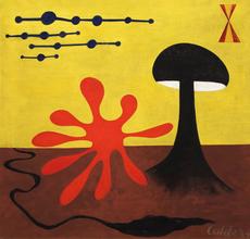 Alexander Calder, "Untitled", 1945, Oil on Canvas