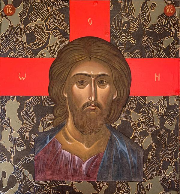 The Savior on Camouflage. Oleksandr Klymenko, 2018.  On loan from Franklin Sciacca