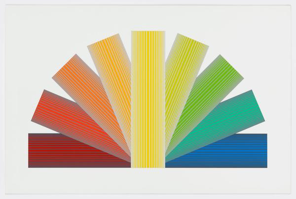 Richard Anuszkiewicz, Grey Tinted Rainbow, 1992, Graphicstudio/USF 