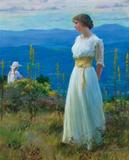 This oil on canvas rendering of a woman striking a wistful pose by Charles Courtney Curran sold for $192,000.