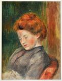 Lot 33 Pierre-Auguste Renoir (1841-1919) Tête de Femme, Oil on canvas,