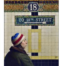 Daniel Greene, "Avi (Waiting) 18th St.", Oil, 30 x 25, 2011 