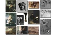 Thirteen artworks stolen from the Isabella Stewart Gardner Museum in 1990.