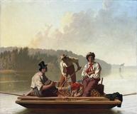 George Caleb Bingham (1811–1879) Boatmen on the Missouri, 1846.  Oil on canvas.  Fine Arts Museums of San Francisco, Gift of Mr.  and Mrs.  John D.  Rockefeller III