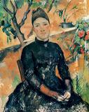 Madame Cezanne in the Conservatory by Paul Cezanne